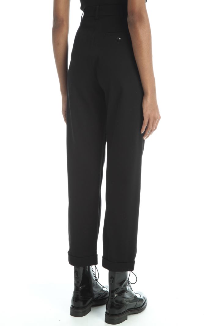 Pantaloni baggy in cotone - NERO - Fashion Market - 4