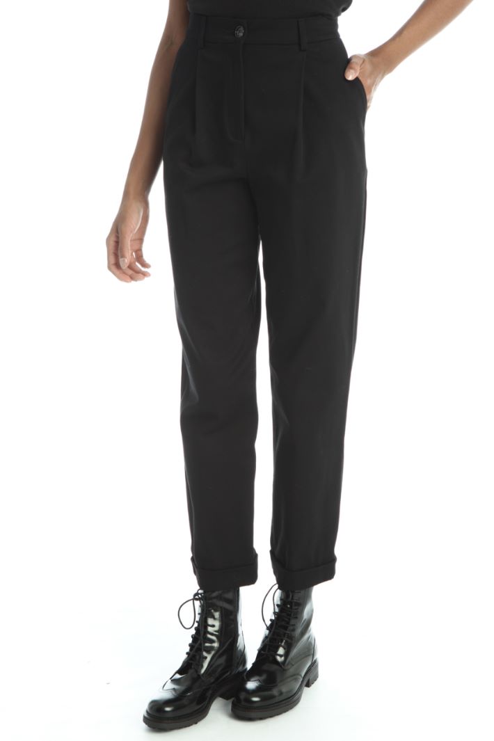 Pantaloni baggy in cotone - NERO - Fashion Market - 2