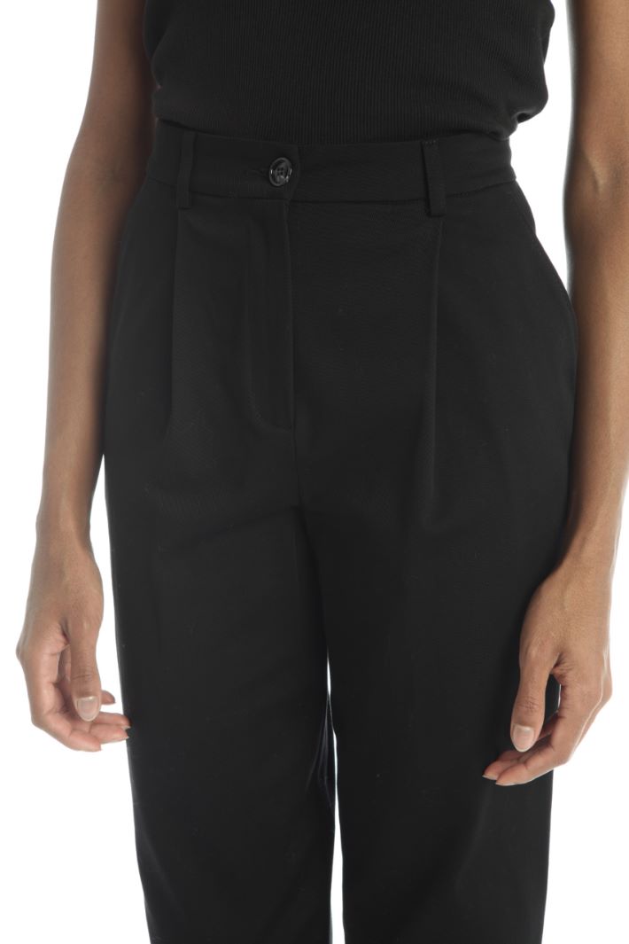 Pantaloni baggy in cotone - NERO - Fashion Market - 3