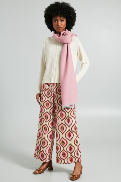 Pantaloni cropped in enver satin - Fashion Market