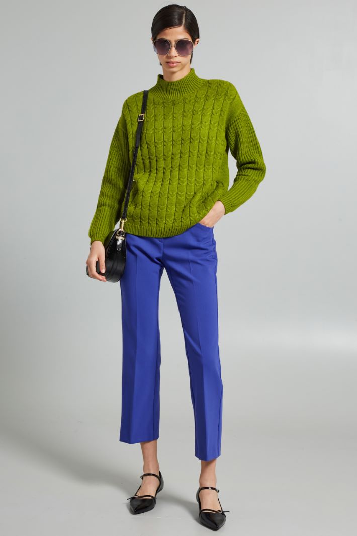 Pantaloni flare in doppia tela - BLUETTE - Fashion Market