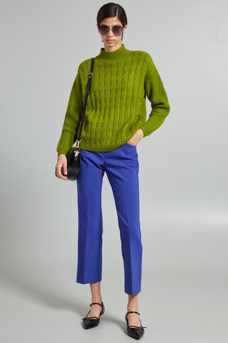Pantaloni flare in doppia tela - Fashion Market