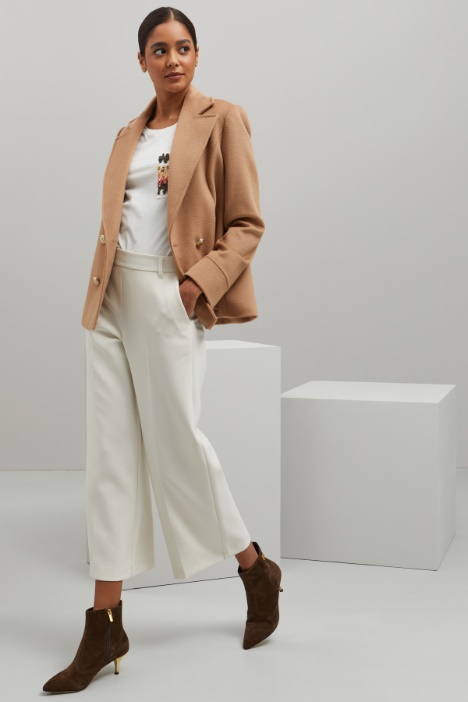 Pantaloni dritti in viscosa - Fashion Market