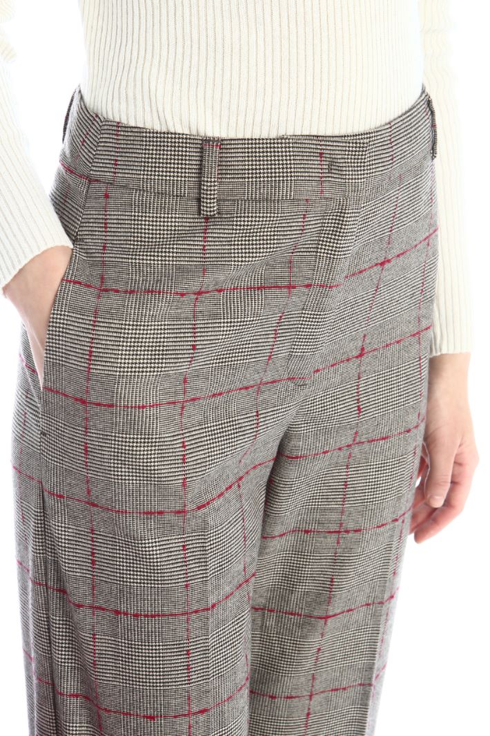 Pantaloni di flanella - NERO BIANCO - Fashion Market - 3