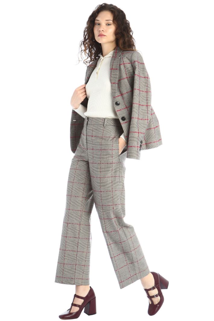 Pantaloni di flanella - NERO BIANCO - Fashion Market