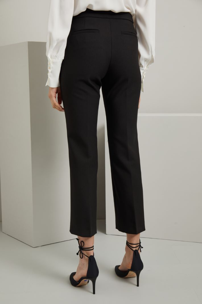 Pantaloni in viscosa  - NERO - Fashion Market - 2