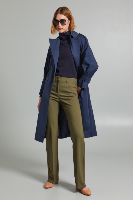Pantaloni dritti in tela - Fashion Market