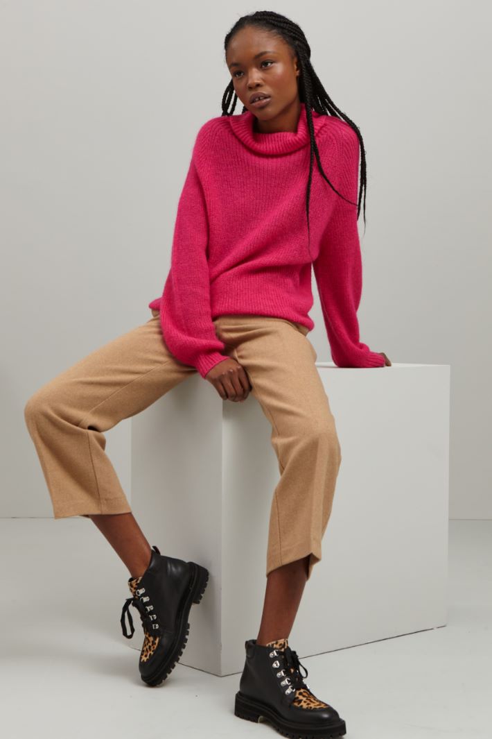 Pantaloni in flanella - CAMMELLO - Fashion Market