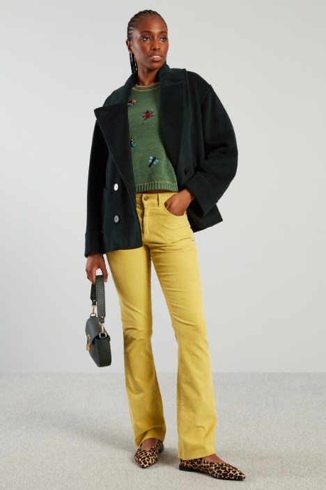 Pantaloni flare in velluto - Fashion Market