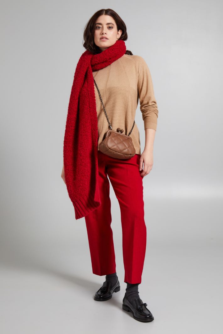 Pantaloni in doppia tela - ROSSO - Fashion Market