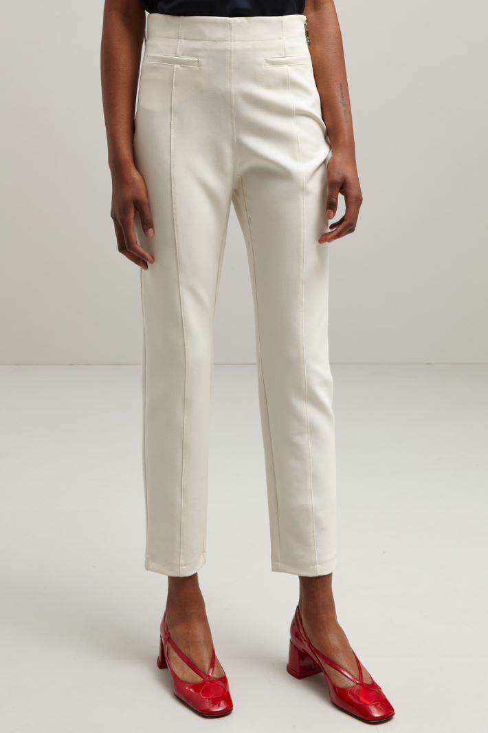 Pantaloni a sigaretta stretch - PANNA - Fashion Market - 2