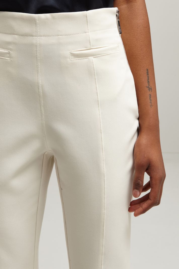 Pantaloni a sigaretta stretch - PANNA - Fashion Market - 3