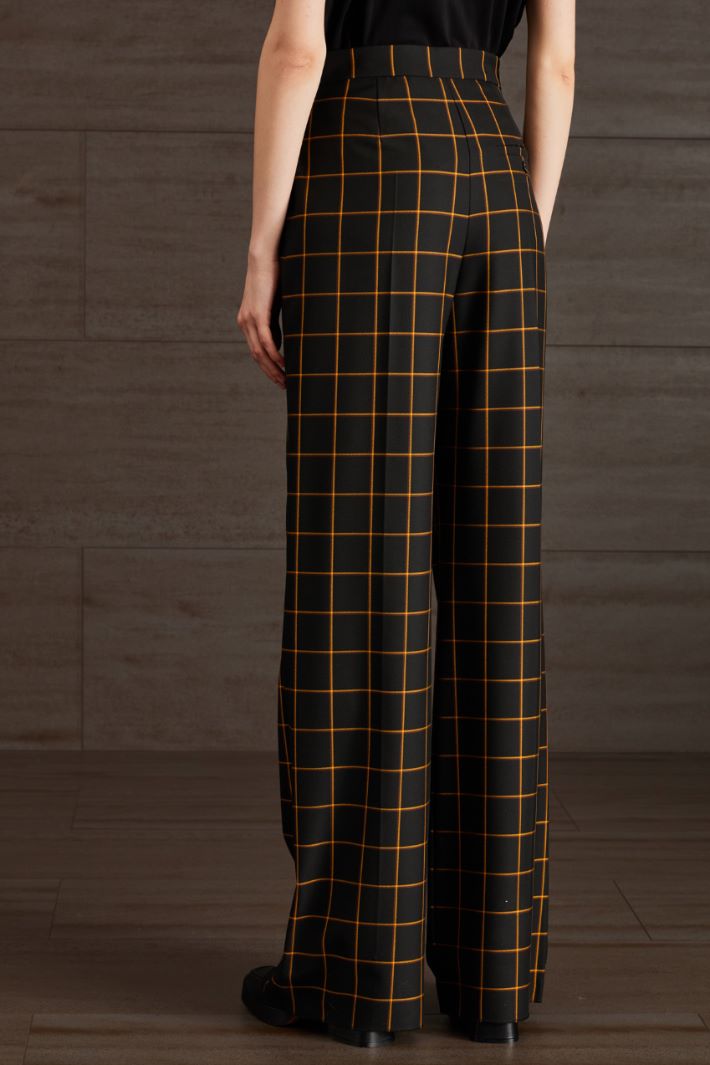 Pantaloni a vita alta - NERO GIALLO MARRONE - Fashion Market - 4