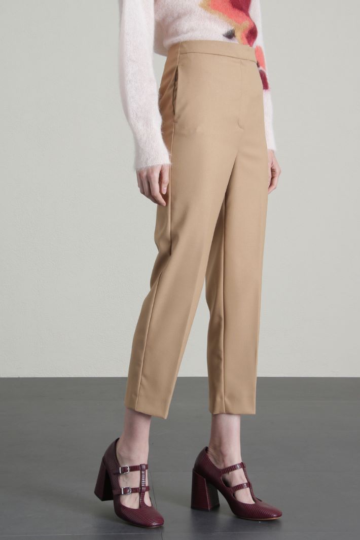 Pantaloni a vita alta - CAMMELLO - Fashion Market - 4