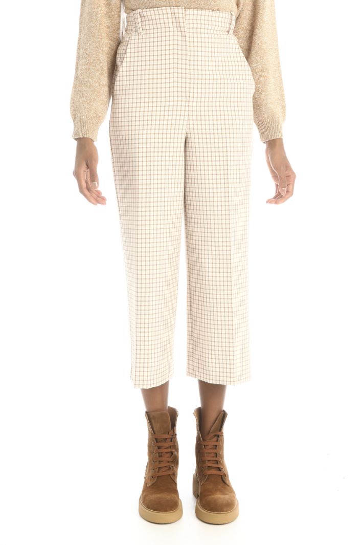 Pantaloni cropped - CAMMELLO ROSA - Fashion Market - 4