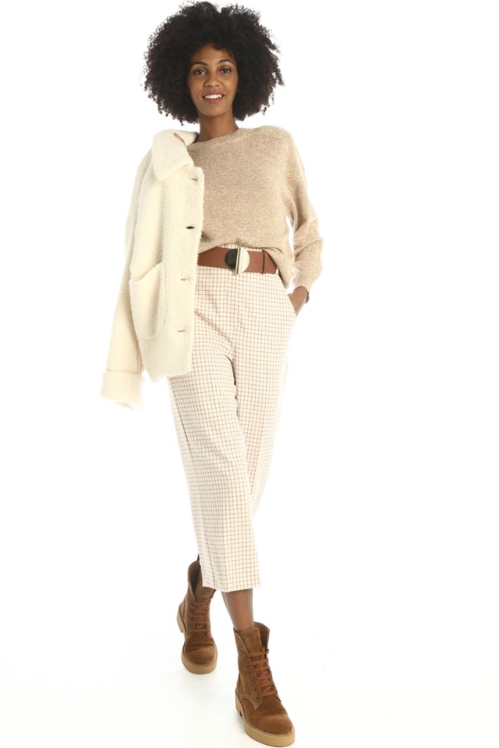 Pantaloni cropped - CAMMELLO ROSA - Fashion Market