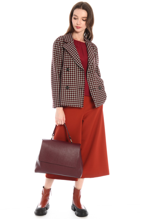 Pantaloni cropped in gabardina - Fashion Market