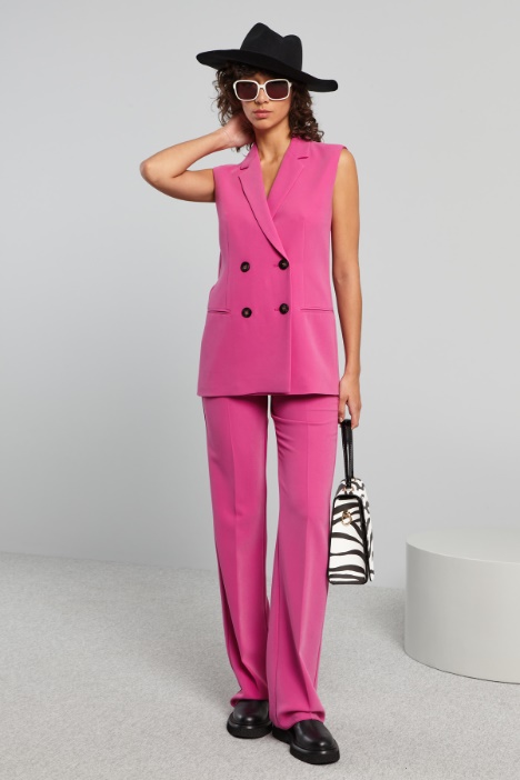 Pantaloni a palazzo in cady - Fashion Market