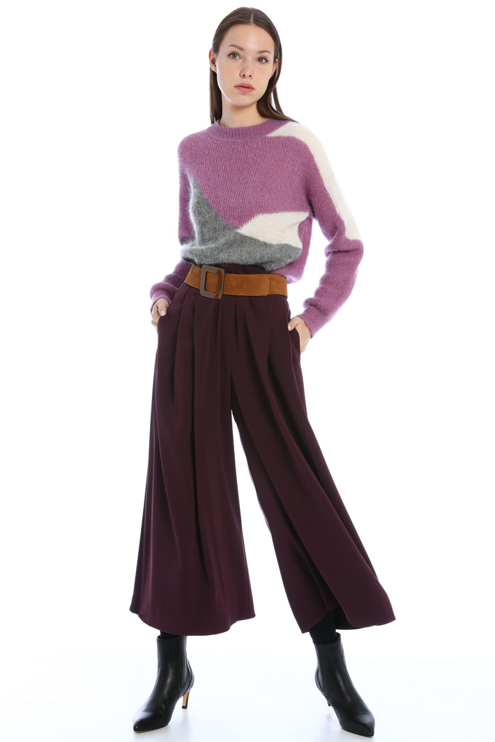 Pantaloni cropped ampi - VINACCIA - Fashion Market - 4