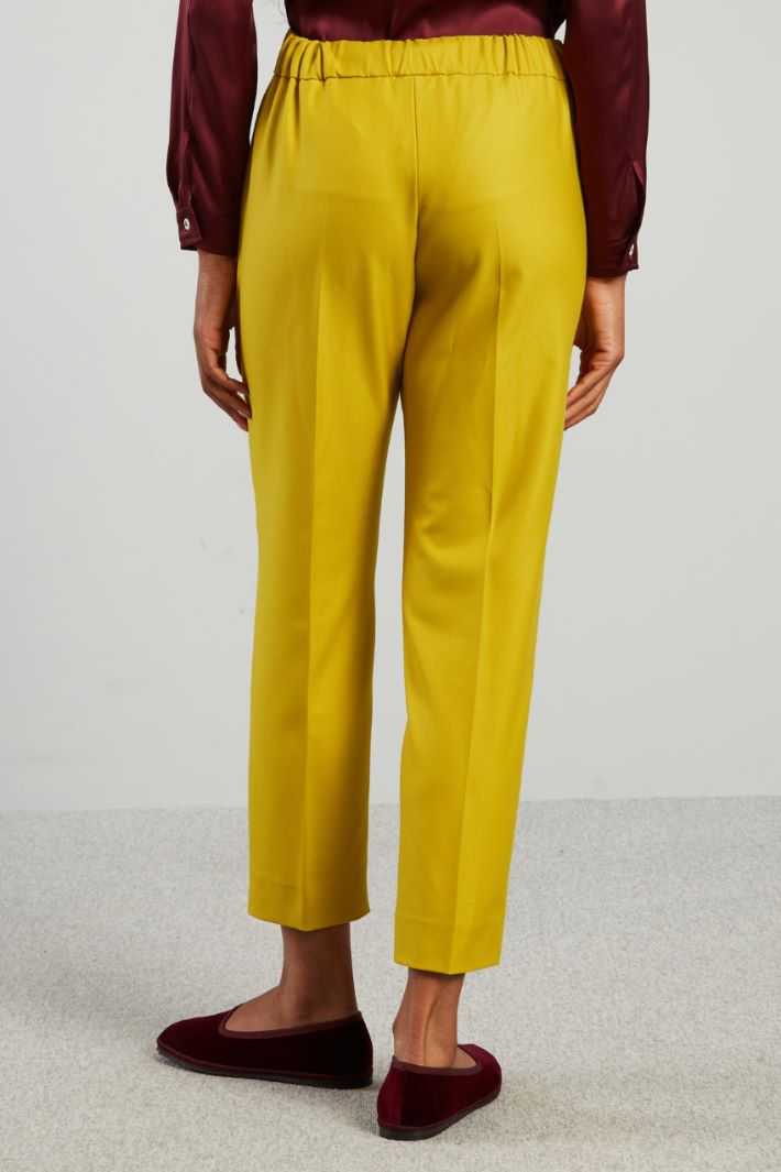 Pantaloni carrot in batavia - GIALLO - Fashion Market - 4