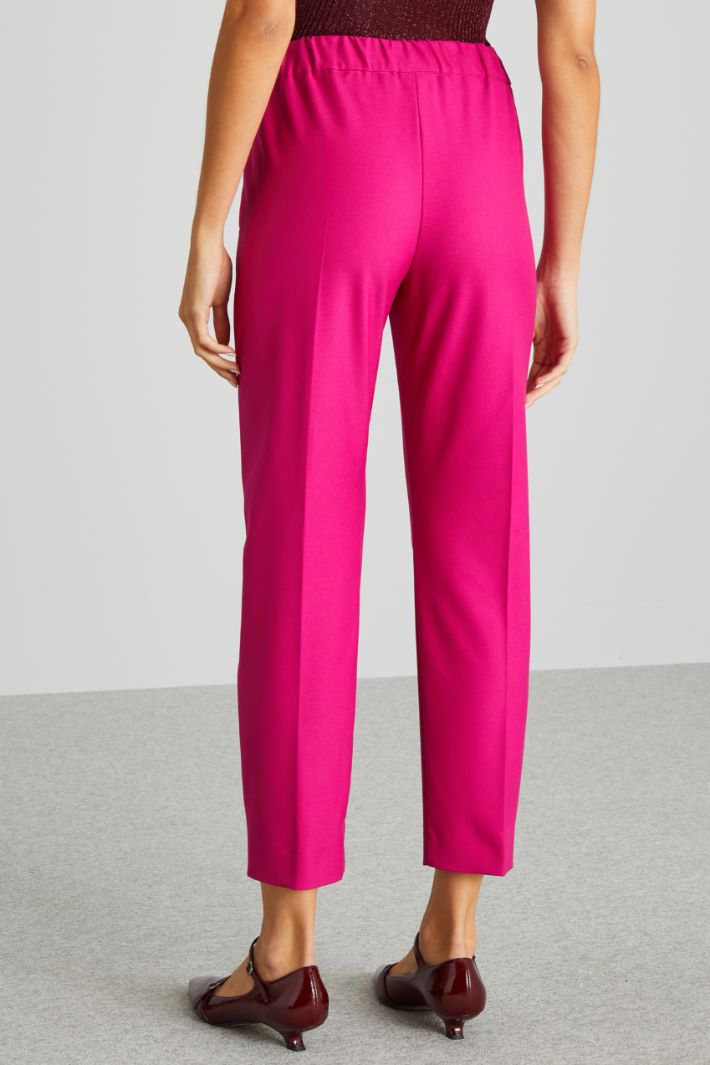 Pantaloni carrot in batavia - FUCSIA - Fashion Market - 4