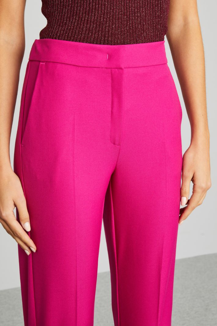 Pantaloni carrot in batavia - FUCSIA - Fashion Market - 3