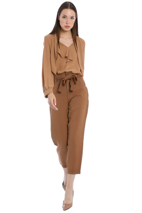 Pantaloni baggy in gabardine - Fashion Market