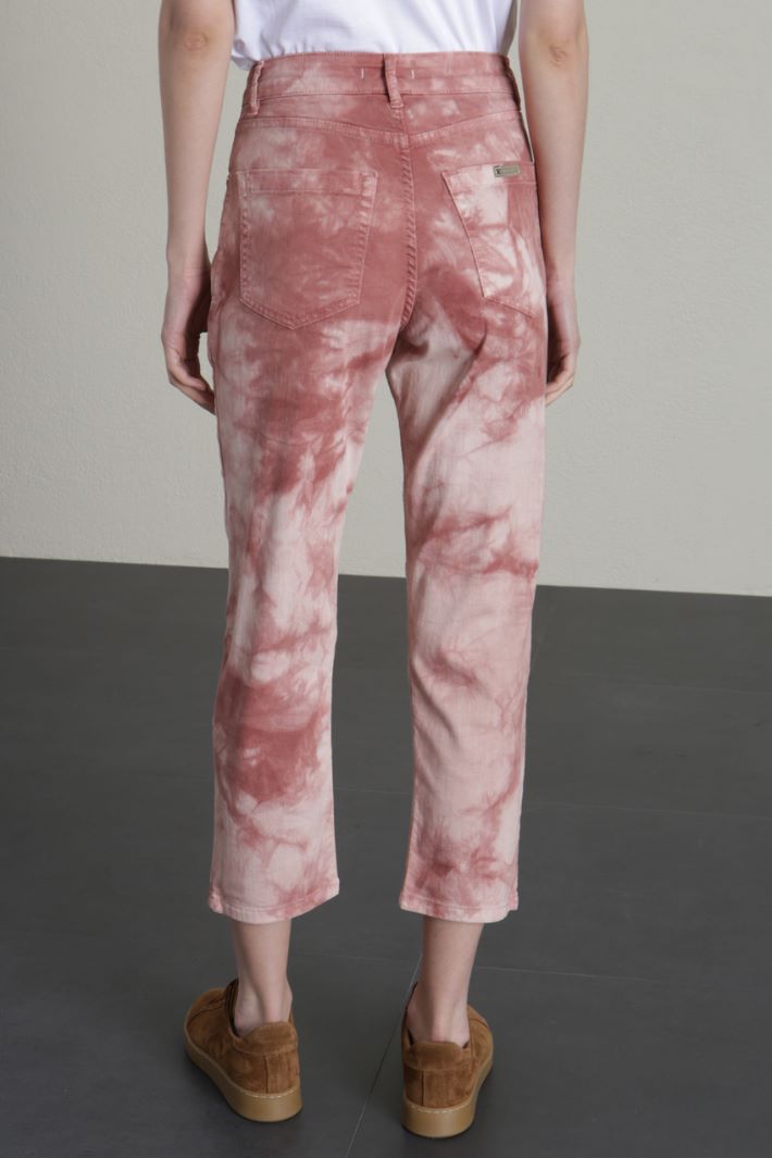 Pantaloni in tela di cotone - ROSA ANTICO - Fashion Market - 2