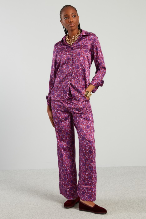 Pantaloni fluidi in twill - Fashion Market