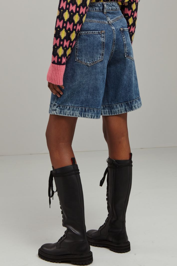 Shorts in denim - BLU DENIM - Fashion Market - 4