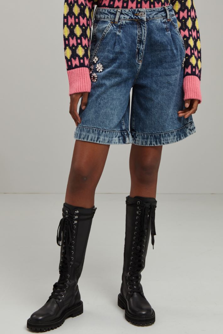 Shorts in denim - BLU DENIM - Fashion Market - 2