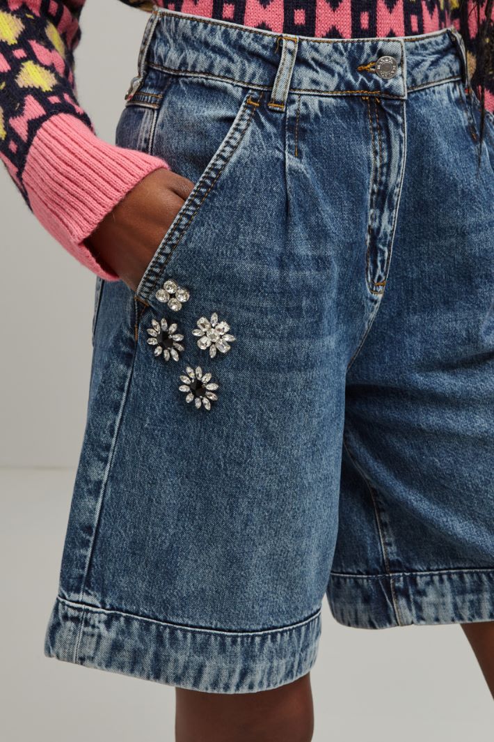 Shorts in denim - BLU DENIM - Fashion Market - 3