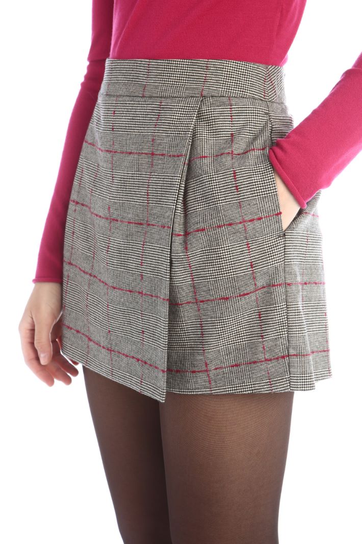 Gonna pantalone - NERO BIANCO  - Fashion Market - 3