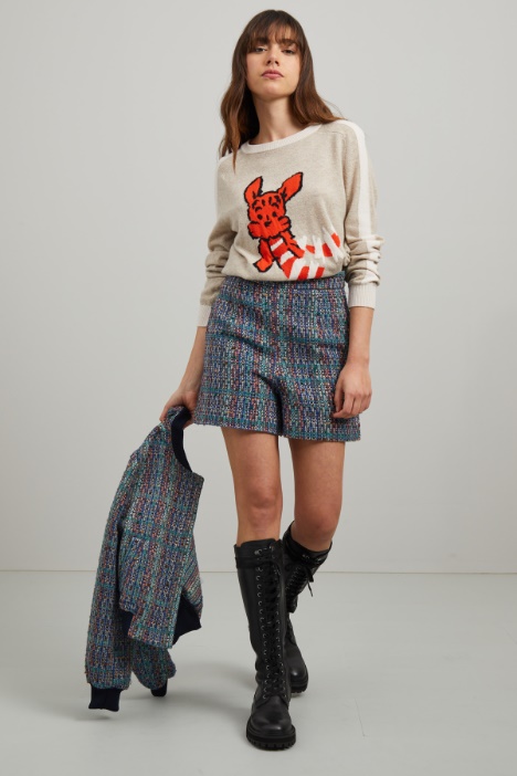 Shorts in tweed - Fashion Market