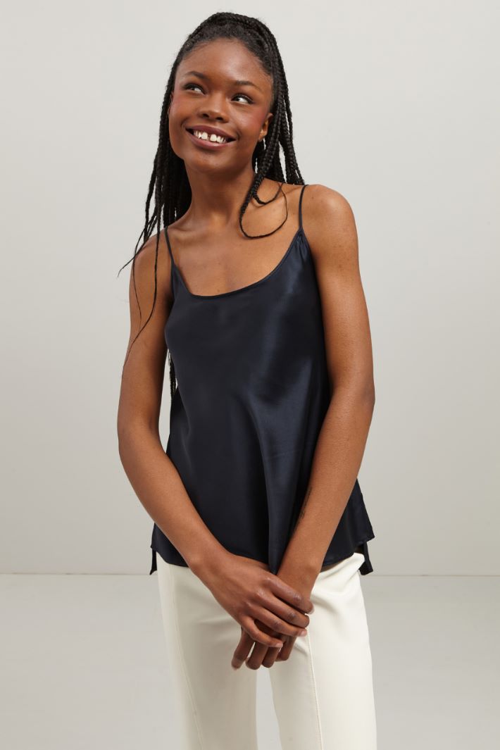 Top in raso - BLU NOTTE - Fashion Market