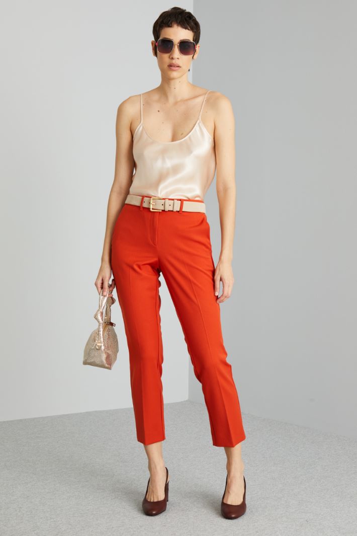 Top sottoveste in raso - ROSA - Fashion Market