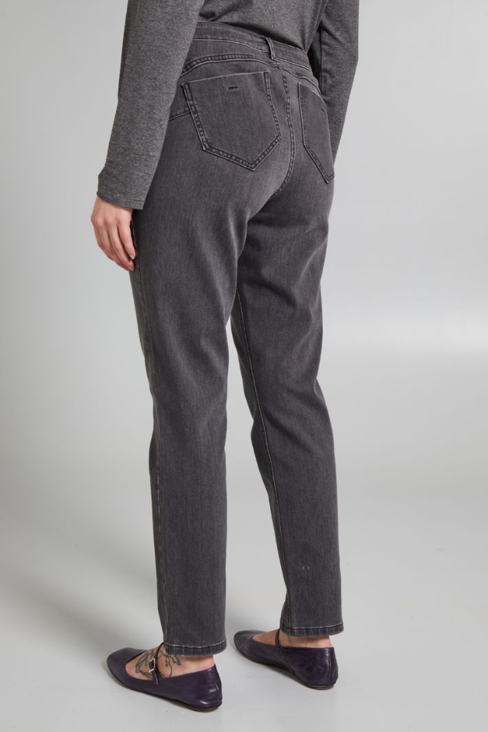 Jeans in denim stretch - GRIGIO DENIM - Fashion Market - 4