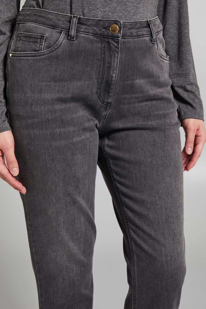 Jeans in denim stretch - GRIGIO DENIM - Fashion Market - 3