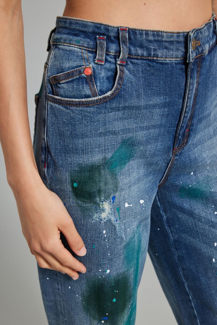 Jeans dipinti  - BLU DENIM - Fashion Market - 3