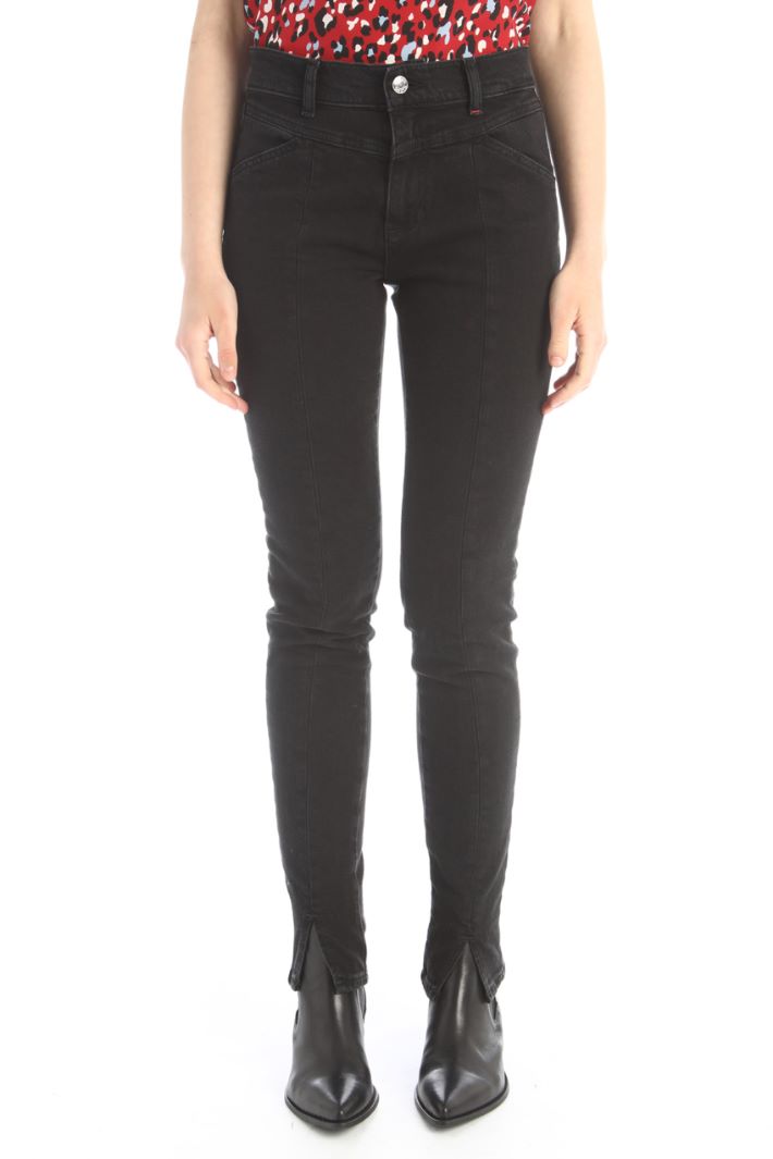 Jeans skinny in denim - NERO - Fashion Market - 2