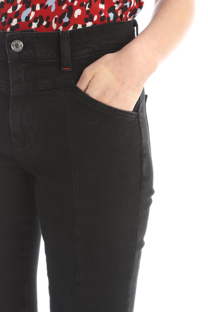 Jeans skinny in denim - NERO - Fashion Market - 3