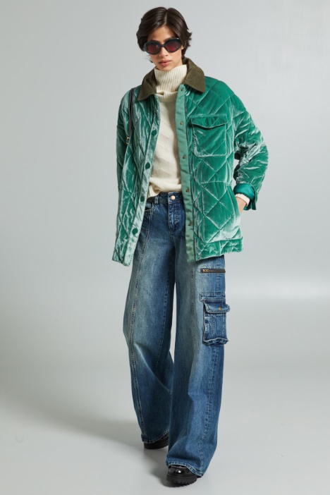 Jeans cargo in denim - Fashion Market