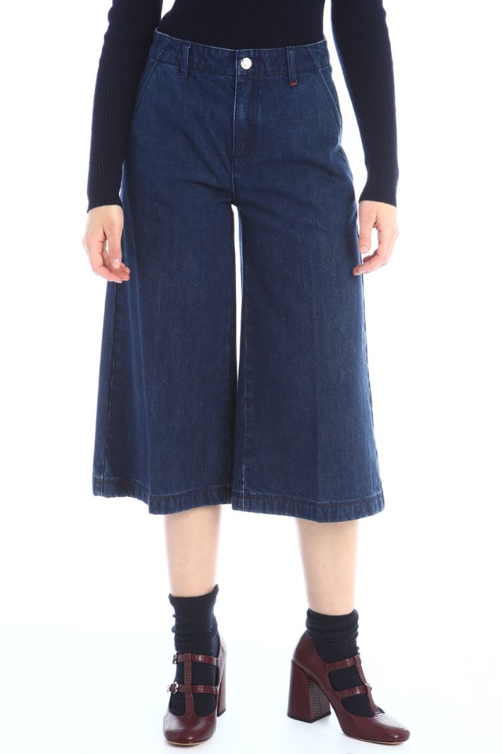 Jeans cropped - BLU DENIM - Fashion Market - 4