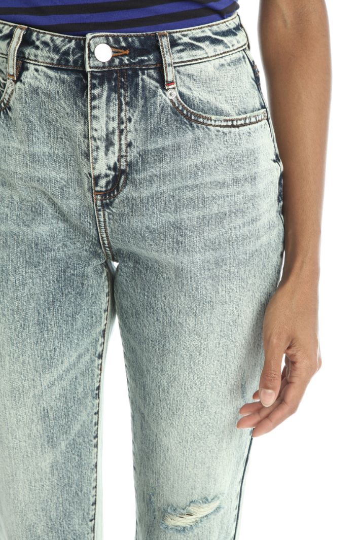 Jeans in denim di cotone - AZZURRO DENIM - Fashion Market - 4