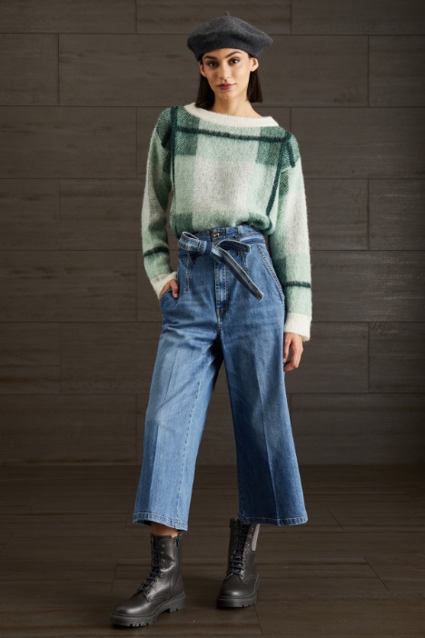 Jeans ampi a vita alta  - Fashion Market