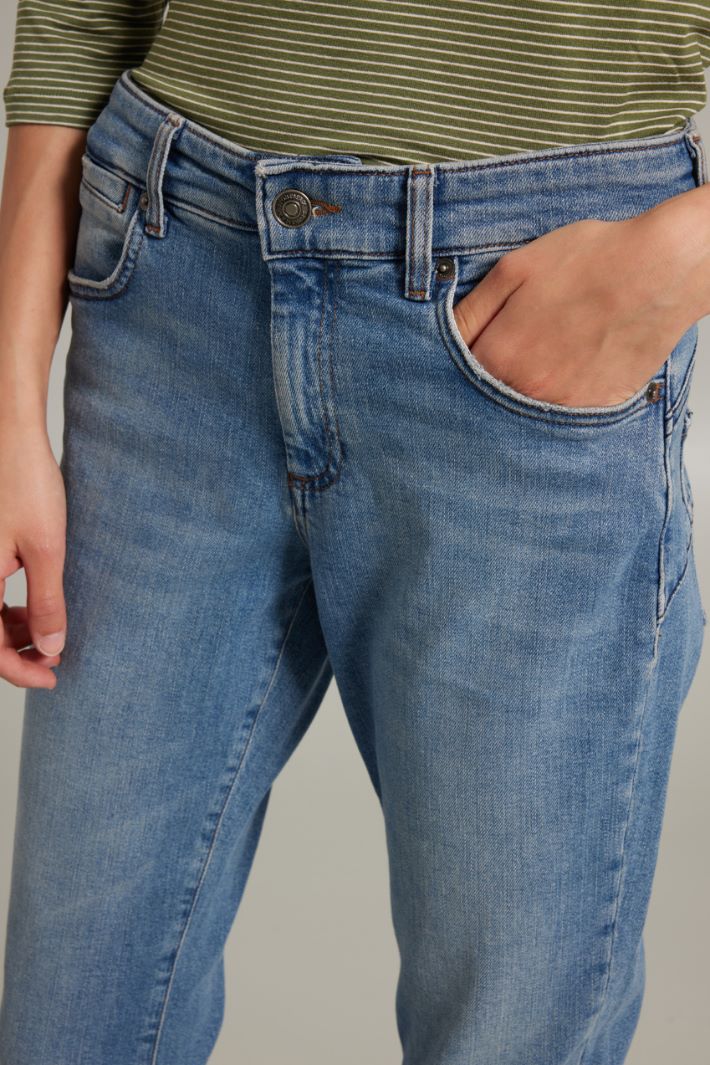 Jeans a sigaretta in denim - AZZURRO DENIM - Fashion Market - 3