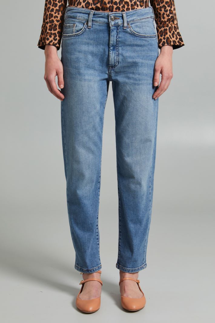 Jeans baggy cinque tasche - AZZURRO DENIM - Fashion Market - 2