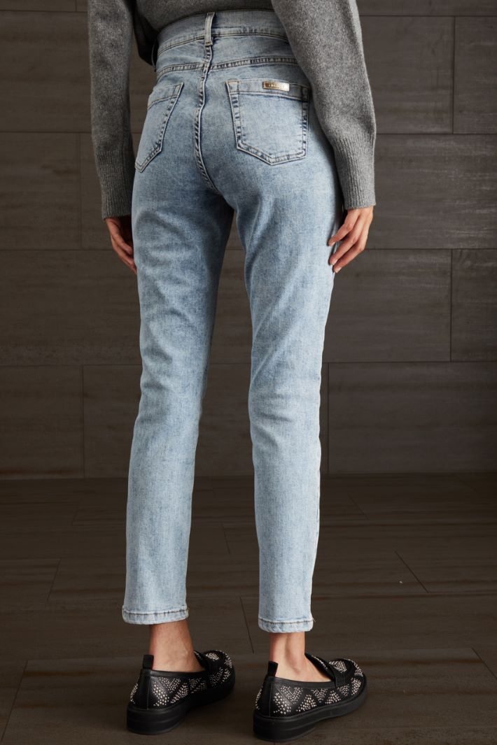 Jeans a sigaretta - AZZURRO DENIM CHIARO - Fashion Market - 4