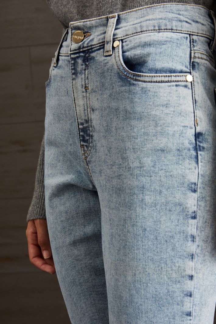 Jeans a sigaretta - AZZURRO DENIM CHIARO - Fashion Market - 3