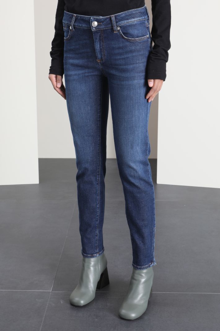 Jeans skinny in denim - BLU DENIM - Fashion Market - 4
